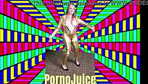 Titties Bouncing Wild as Victoria Peaks Dances Disco with Boobs Out!