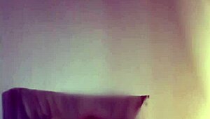 random hairy tits babe plays with saggy naturals in bed video 📱😏