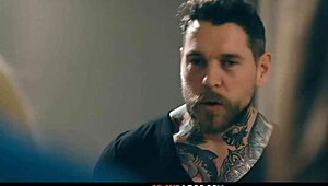 skinny blonde slutty stepdaughter deepthroats boyfriend cock hardcore taboo old young in front of stepparents