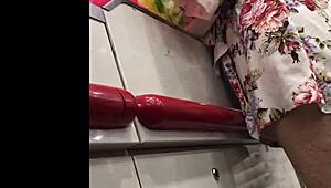 Ever spied a hot granny's skirt secrets in store?