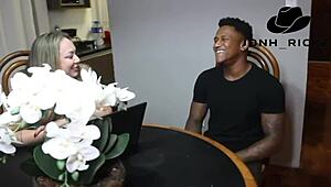 My busty Brazilian stepmom needs computer help, ends up deepthroating