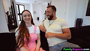 Stepsis screams for stepbro's locked anal pounding