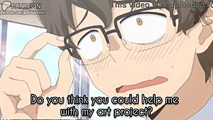 tricked teen into classroom footjob for art class fetish