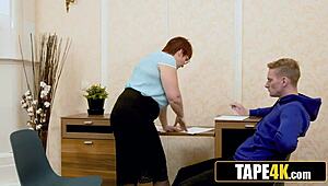 New student punishes picky fat mature tutor hard