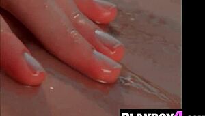 imagine brittny ward's petite frame teasing you with those small perky tits bursting from red lingerie as she poses outdoor