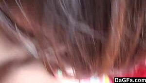 Emo Asian Teen in Glasses Licks and Fingers Her Friend's Wet Pussy