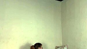 Behind the scenes, Von Poison spreads for Carmona's bareback anal, her wet pussy dripping nearby.