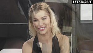 How Does Cherry Kiss Handle That Massive BBC Slamming Her Tight Ass After Toying Pussy She Swallows Every Drop Like a Pro!