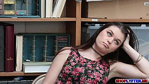 Anastasia Rose's Petite Brunette Pussy Drips Extra Creamy Juice