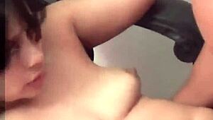 wanna see this horny esposa cogiendo hard doggystyle while esposo works? moans loud in bedroom