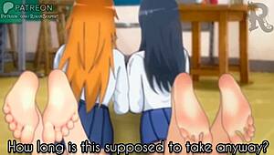 tricked teen into classroom footjob for art class fetish