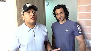 Hot Latina Fucks Pervy Indian Tenant for Apartment Rent Payment