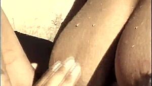 i crave those ebony muff divers splashing in hot tub orgy