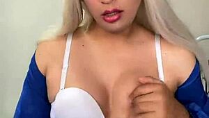 damn this hot cheerleader transsexual shakes her juicy ass pom poms on 🔥🍑