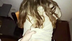 real amateur sneaks condomless doggystyle into home sex tape with fat ass bent over