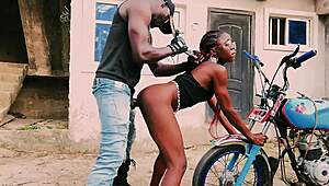 standing on bike i fuck petite biker hard...