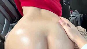 yo homemade car pov rough fuck juicy latina stepsis big ass pussy 😈