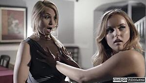 STEPMOM STEPDAD DOUBLE TEAM TEEN STEPDAUGHTER PUSSY!