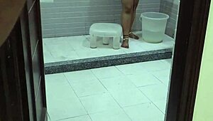 guy catches stepmom bathing alone and forces rough sex on tight asian pussy