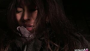 japanese virgin teen gives classmate two deepthroat blowjobs daily teasing his cum