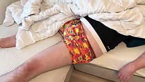 Stepmom mistakes stepson for husband and rides his cock to deepthroat cum in mouth finish