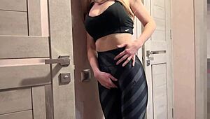 Busty Russian stepmom fucked hard while she watches me bang girlfriend