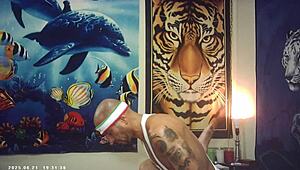 Asian babe nerd glasses vs italian machine backstage hardcore fuck gloves