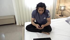 Hot Latina Fucks Pervy Indian Tenant for Apartment Rent Payment