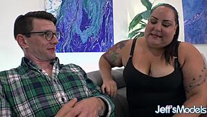Chubby Plumper Jade Rose Devours Cock with Her Massive Tits and Fat Ass