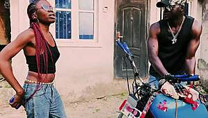 standing on bike i fuck petite biker hard...