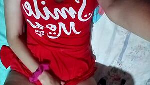 damn this tight pussy cowgirl ride makes him explode inside real homemade