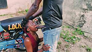 standing on bike i fuck petite biker hard...