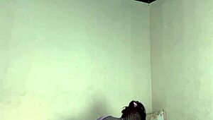 Behind the scenes, Von Poison spreads for Carmona's bareback anal, her wet pussy dripping nearby.