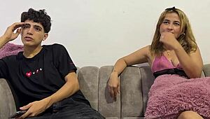 i share bed with stepson stepsis for hot amateur threesome sex