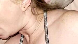 stepson sneaks in bedroom after husband leaves for morning deepthroat big cock fuck wet pussy