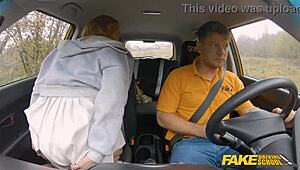 yo in fake driving school blonde mar bella rides anal outdoors public car doggystyle cowgirl