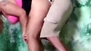 Abandoned House Tease Turns into Wild Crossdressing Ass Play