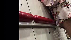 Ever spied a hot granny's skirt secrets in store?