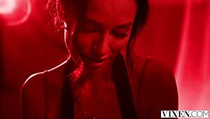 Vixen Milena Ray Rides Stranger in Passionate Pussy Licking Session