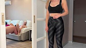 Busty Russian stepmom fucked hard while she watches me bang girlfriend