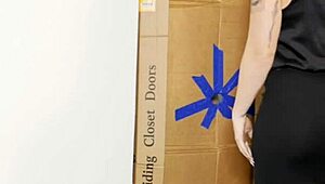 omg i went to the glory hole and it's my step-son's huge cock inside?!