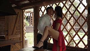 Fucking my wife's sister doggystyle at our wedding quickie