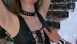 master ties up this milf slut for first brutal fisting session ever