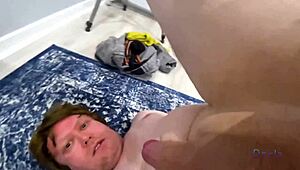 hey cum slave, worship my load livie blainn demands of daniel