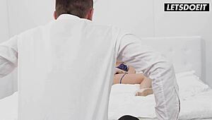 Czech Blonde Marilyn Sugar Teases Lover Into Doggystyle Passion Creampie