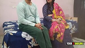 Stepson fucks horny indian stepmom big tits ass while friend watches