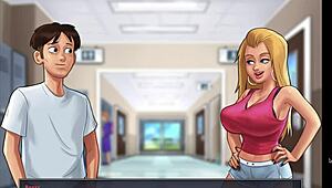 roxxy's big tits bounce on monster cock summertime saga 😍💦