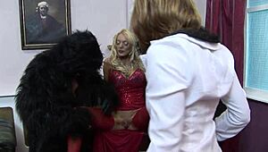 renee richards milks massive cumshot on huge tits while antonia deona watches hungrily