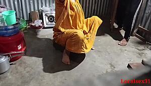 your local indian girlfriend bends over for hardcore anal doggystyle in house