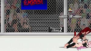 Street princesses ember and isabel wrestle in fierce catfight ring battle